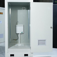 Toilettes portables étanches avec lavabo, éclairage, extracteur et porte-serviettes en papier pour usage extérieur