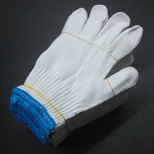 Guantes de Trabajo de Seguridad Blancos/Grises de Calibre 7/10 Personalizados de Vietnam, 500g/docena, Tejido de Punto Duradero TC/CVC, Transpirables, Sin Silicona - Product Image 6