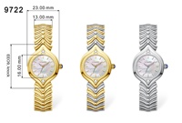 Montre de Luxe Femme Scottie en Alliage Platine Nacre et Quartz, Cadran à Aiguilles 30mm, Chiffres Romains, Résistance à l'Eau 30M, Tendance