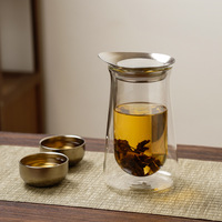 Juego de Té de Vidrio Resistente al Calor, Diseño Original Chilong Gongdao, Regalo de Alta Gama para el Hogar, Estilo Chino Minimalista Hejian