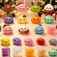 Calendrier de l'Avent Noël 2026 – Boîte Mystère 24 Jours – Jouet Squishy Anti-Stress en Forme de Dumpling – Jouet Sensoriel Fidget – Coffret Cadeau