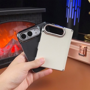 Étui de téléphone magnétique en cuir PU électro-plaqué de luxe pour iPhone Duo, charge sans fil, ultra fin, résistant aux chocs, coque rigide - Product Image 6