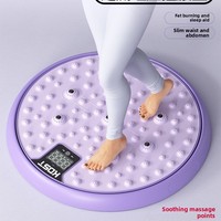 Disque de fitness pour la taille à usage domestique, tapis de massage intelligent pour la pression des pieds avec compteur intégré pour amincir la taille