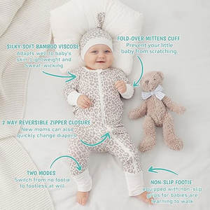 Conjunto de Ropa de Algodón para Bebés Recién Nacidos, Pijama de Una Pieza a la Moda para Niños y Niñas, Ropa para Dormir - Product Image 2