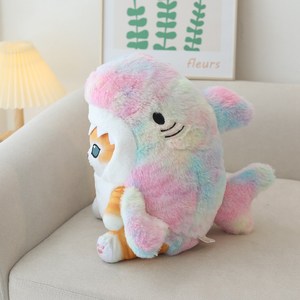 2024 dễ thương mềm cá mập bé Kawaii mèo đồ chơi sang trọng Thú nhồi bông đồ chơi sang trọng dễ thương mèo cá mập búp bê sang trọng Kid Quà Tặng - Product Image 5