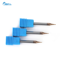 Fresa de Carburo BFL de 2 Filos, 0.5mm, Micro Fresa para Torno