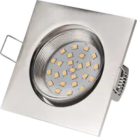 50% Discount 230V 5W 2.5 Inch Recessed Brush Nickle Adjustable Square LedスポットLightとTUV & GS/