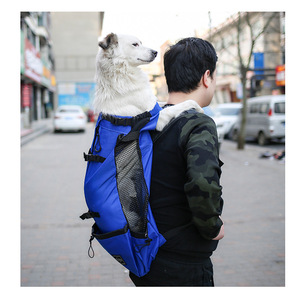 Mochila ajustable de algodón para mascotas para perros y cachorros pequeños, medianos y grandes, bolsillos adicionales, cierre de cremallera para senderismo, paseos en bicicleta - Product Image 4