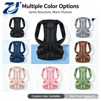 Ceinture de soutien lombaire respirante en maille avec fermeture auto-agrippante réglable, correcteur de posture pour hommes et femmes, idéal pour le bureau et le travail