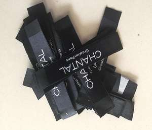 Etiquetas tejidas de tela para ropa con diseño de texto, logotipo, estilo e instrucciones de cuidado. - Product Image 5