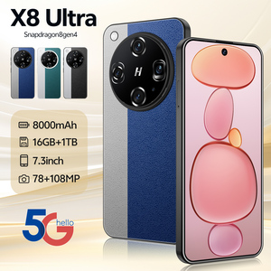 Global X8 Ultra 5G смартфон 2025 16 ГБ + 1 ТБ 108МП задняя камера деко ядерный процессор 7,3 дюймов 90 Гц дисплей LTE Поддержка - Product Image 5
