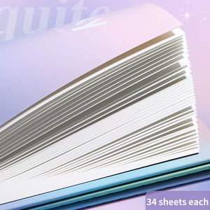 A5 Creative Simple Gradient <strong>Notebook</strong> Literary Learning Record Book <strong>with</strong> Thickened Threading Student Diary Paper Cover - Product Image 3