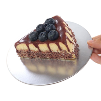 Plateaux à gâteau ronds en carton argenté de qualité supérieure, 10 pouces, personnalisables en gros pour usines