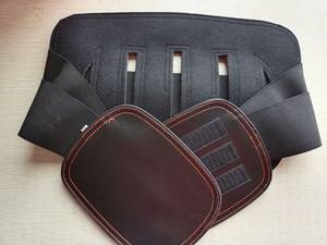 Ceinture de soutien de taille en cuir PU respirant et confortable avec quatre séjours en acier pour la protection - Product Image 5