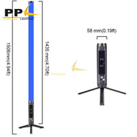Tube LED sans fil à 360 degrés pour l'extérieur DMX RGB Battery LED Pixel Tube Light Bar Stage Lights with Flight Case