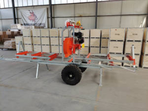 <strong>Mini</strong> Gasoline Wood Cutting Machine <strong>Band</strong> <strong>Saw</strong> Lumber Mill Portable Sawmill - Product Image 2