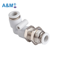 Haute qualité Plm L Buckhead Union connecteur nickelage laiton raccord pneumatique pièces pneumatiques
