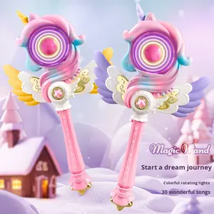 Magischer Zauberstab Leuchtend Glühend Plastikspielzeug Fee Mädchen Einhorn Prinzessin Party Kindertag Geschenk - Product Image 4