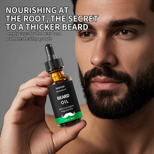 Olio per <span class=keywords><strong>Barba</strong></span> Rinfrescante 100% Naturale per la Ricrescita, Etichetta Privata OEM all'Ingrosso - Product Image 1