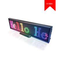P5 Programmable Single Line Running Words LED Screen Desktop Matrix Module Ultra Thin RGB Scrolling Message LED Display Board
