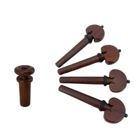 4/4 High-Grade Violin Accessories Set - Bridge and Arm Rest Accessories String Plate and Tailpost Cover Assembly Accessories