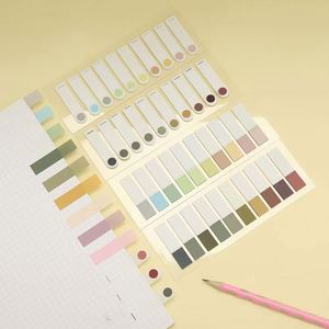 Juego de Etiquetas Adhesivas Transparentes Multicolor de PET, Resistentes al Agua, Marcadores de Página Multitono, Blocs de Notas para Oficina y Estudio - Product Image 3