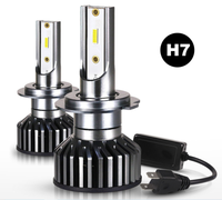 Kit de phares de voiture LED haute puissance, ampoules canbus, h7, en aluminium, F2, H13, 9007, 9004, 35w, h4