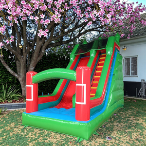 Mới <span class=keywords><strong>Inflatable</strong></span> Bounce trượt 3m * 6m * 5m bạt PVC ngoài trời lớn bouncy khô trượt thương mại <span class=keywords><strong>Inflatable</strong></span> leo trượt - Product Image 1