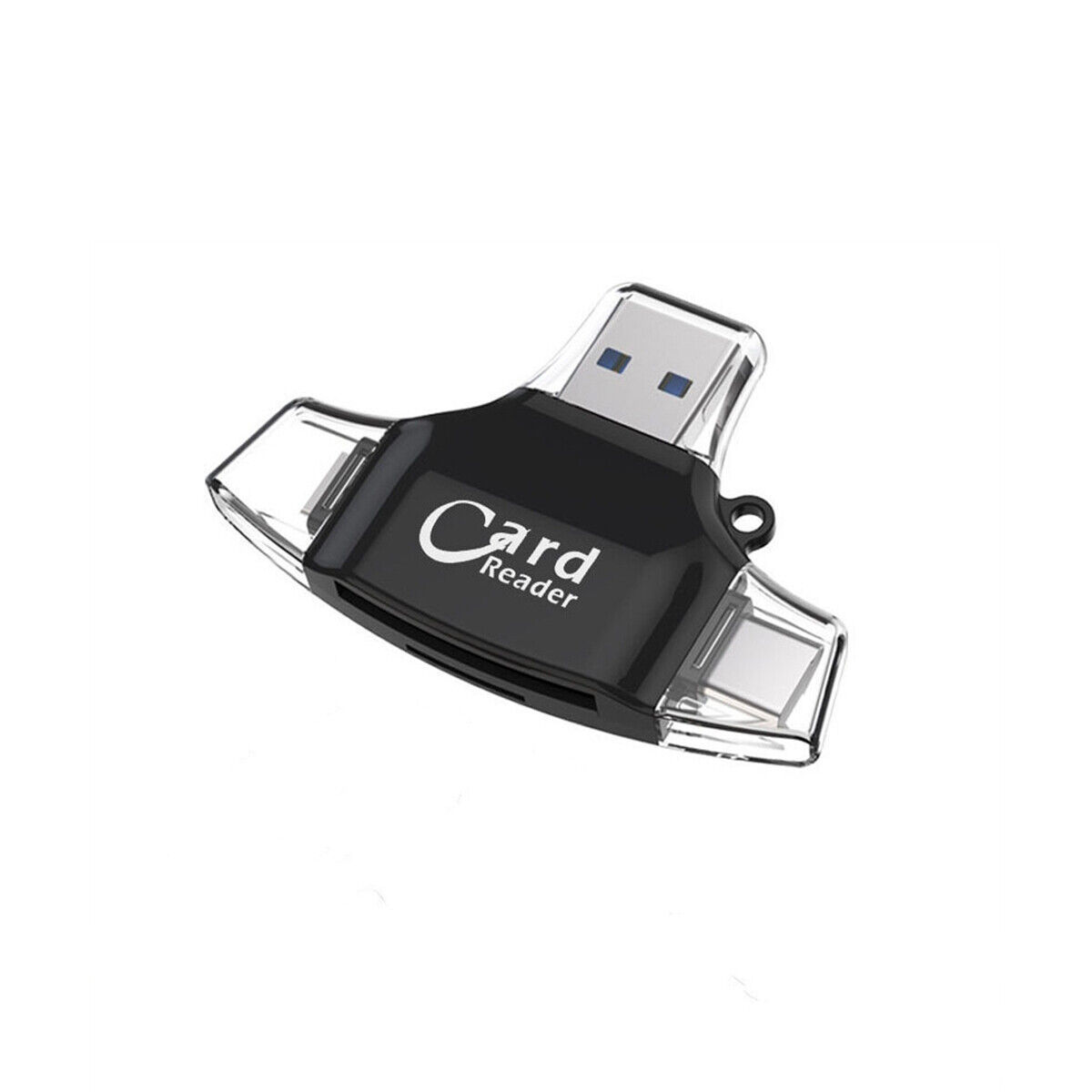 Lettore di schede SD 4 in 1 USB A USB-C a SD/Micro SD/MS/CF, lettore di