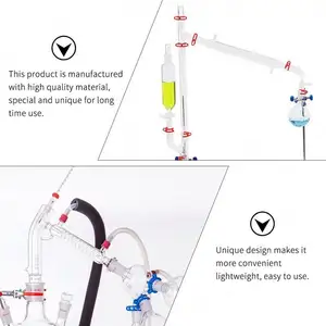 Fabricante de vidrio de borosilicato 3,3 soplado a mano, cristalería de laboratorio, condensador de laboratorio directo del fabricante para la escuela