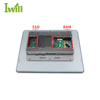 Panel de pantalla táctil industrial, 10,1 12,1 15 15,6 17 21,5 pulgadas, PC 191900 i5 i7 IP65, resistente al agua, todo en uno