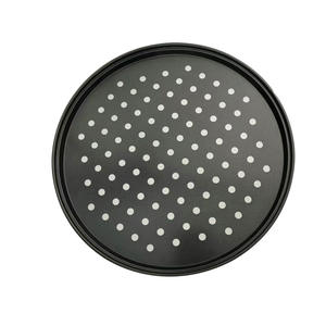 Bandeja Redonda para Pizza de Aluminio, Grado Profesional, para <span class=keywords><strong>Horno</strong></span>, Utensilios de Cocina de Alta Calidad para Pizzería, 14 Pulgadas - Product Image 1