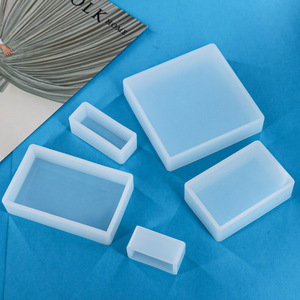 Moule en silicone rectangulaire pour la fabrication artisanale de résine époxy, design minimaliste, ensemble d'ornements faits à la main, emballage PE - Product Image 2