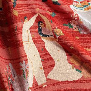 Moderno entusiasta calidez tejido rojo textura decoración del hogar manta fiesta boda cama sala de estar manta sofá cubierta - Product Image 6