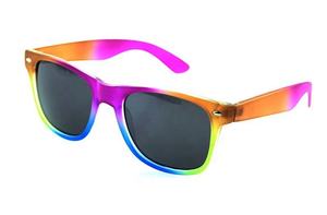 2023 Vintage Unisex de colores Arco Iris personalizado promocional barato gafas de sol - Product Image 5