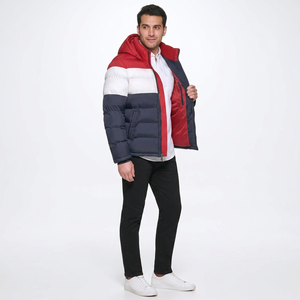 Blouson matelassé en toile sur mesure pour homme 2026 – Col montant, séchage rapide, respirant, idéal pour l'hiver – Qualité supérieure, prix de gros abordable - Product Image 1