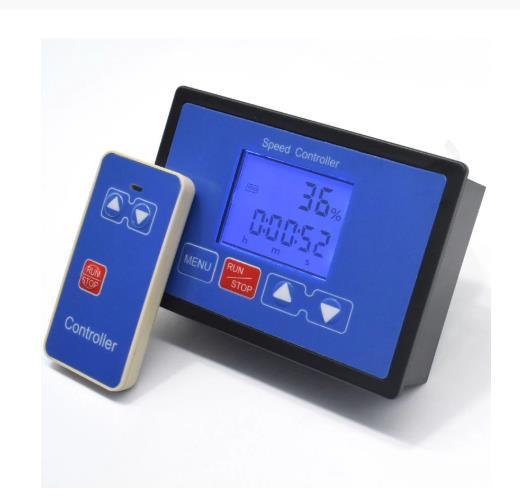 LCD Smart Digital Display 0~100% Tachometer Adjustable 30A PWM DC Motor Speed Controller Timing Remote Control 12V 24V 36V 48V brand-new