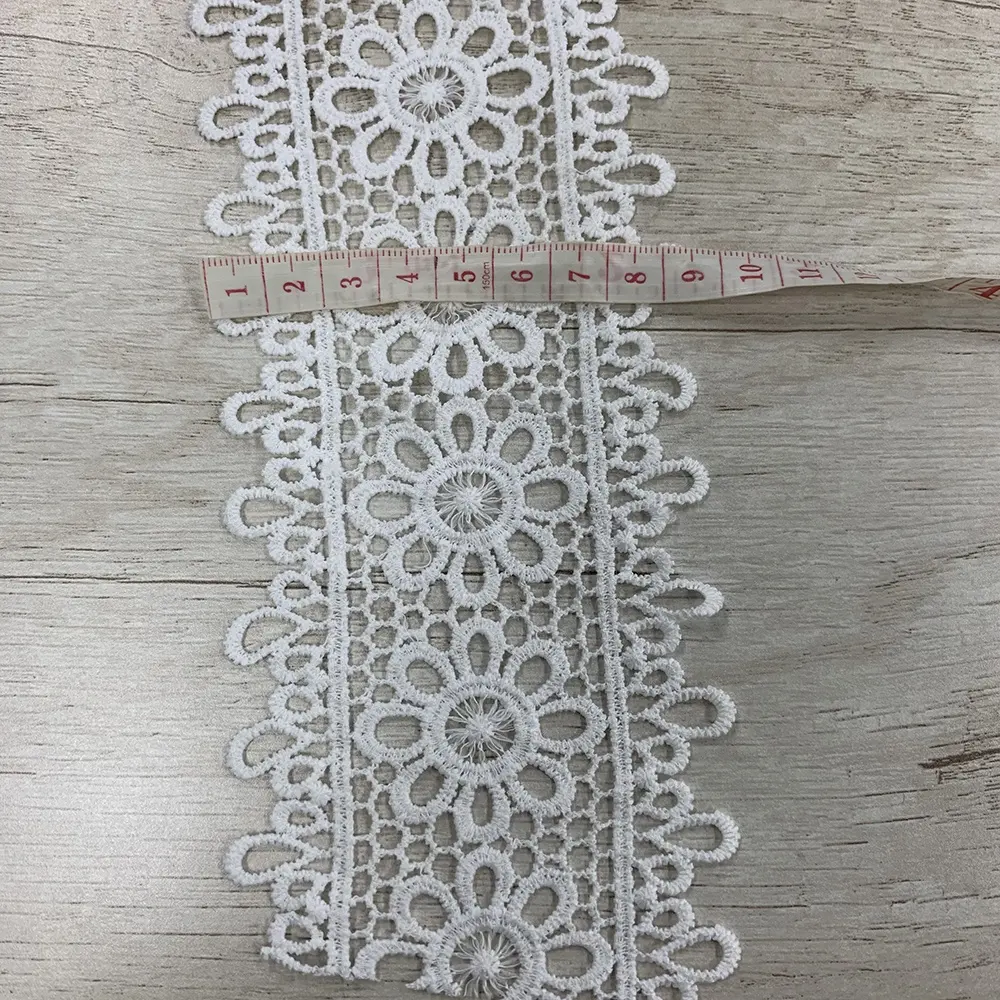 Fashion Braid Sewing Crochet Trim Nylon band Weiß Brautkleid Trims Lace Trimm ing Milk Silk Lace Applique