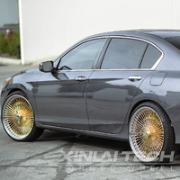 Nouvelles jantes XINLAI en alliage d'aluminium forgé, polies, personnalisées, dorées, à 100 rayons, à déport profond, de 22 à 26 pouces, 5x114.3 5x120 pour SUV et autres véhicules
