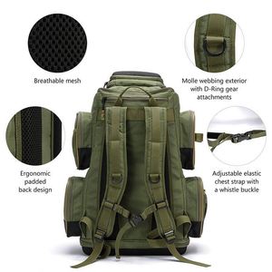 BSCI Factory Fishing Tackle Backpack Lightweight Tactical Shoulder Bag <b>Soft</b>, <b>Box</b> with Protective Rain Cover - Product Image 6
