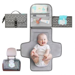 Échantillon gratuit de tapis à langer portable personnalisé pour nouveau-né, imperméable, pour voyage - Product Image 5