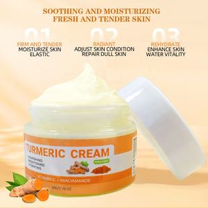 Crème Visage au Curcuma et à la Vitamine C avec Rétinol et Acide Hyaluronique pour le Traitement de l'Acné, Blanchiment, <span class=keywords><strong>Anti</strong></span>-Âge, Hydratation et Éclaircissement - Product Image 2