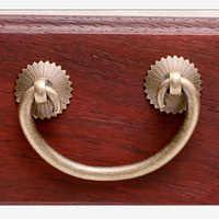 Poignées et tirants en laiton massif et bronze pour tiroirs, armoires de cuisine, placards et penderies, quincaillerie traditionnelle à levier courbé