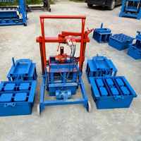 Meilleure vente 2-45 machine de fabrication de briques mobile machine de formage de blocs simple et efficace