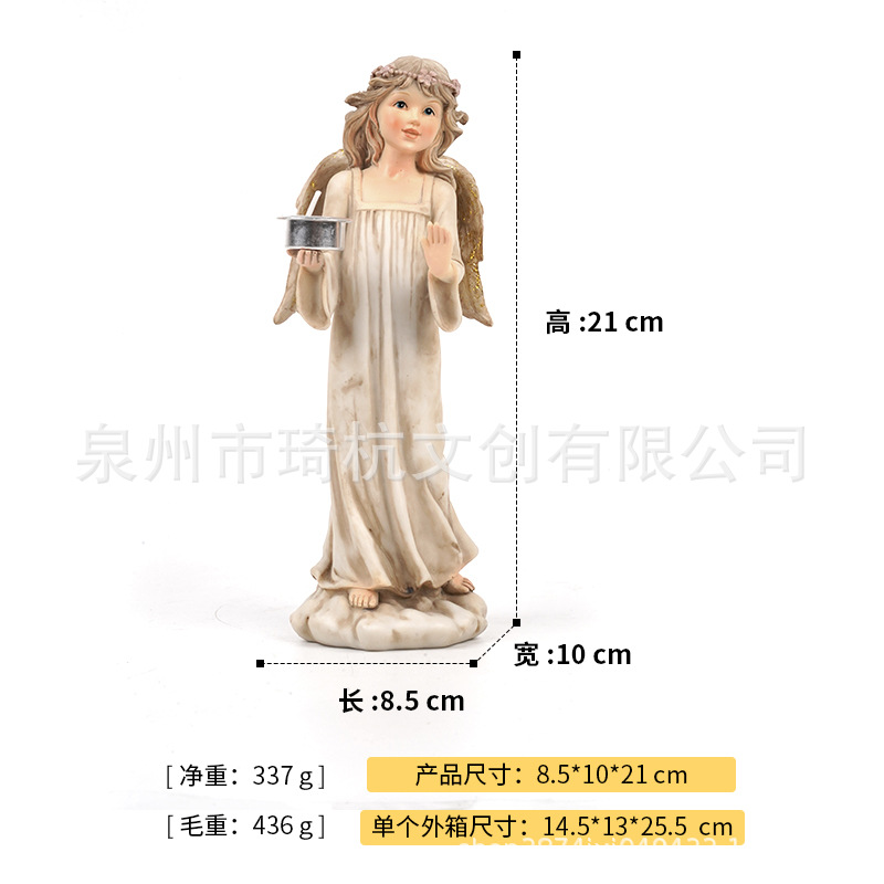 Angel with candle wings