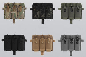 Pochette tactique utilitaire en nylon compatible GENE pour magazine de chasse, pour gilet ou porte-équipement de poitrine - Product Image 4