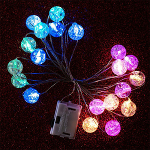 LED Fairy String <strong>Lights</strong> Cracked Bead Blossom Festoon <strong>Battery</strong> Powered Christmas Decoration Wedding String <strong>Lights</strong> <strong>Indoor</strong> - Product Image 4