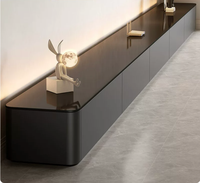 Meuble TV simple, combinaison table basse, ensemble de rangement au sol de luxe léger pour petit salon domestique
