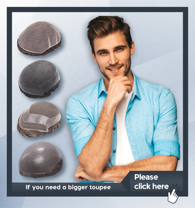 Da mỏng toupee người đàn ông tóc giả xoăn thẳng tóc người đàn ông toupee tóc con người 6 inch Cổ Phiếu da toupee V Vòng 0.03mm 0.06mm - Product Image 6