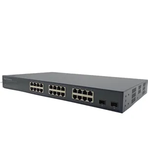 Managed Network 24 port Gigabit POE Ethernet Switch with 2 SFP Optical Fiber VLAN LACP IGMP